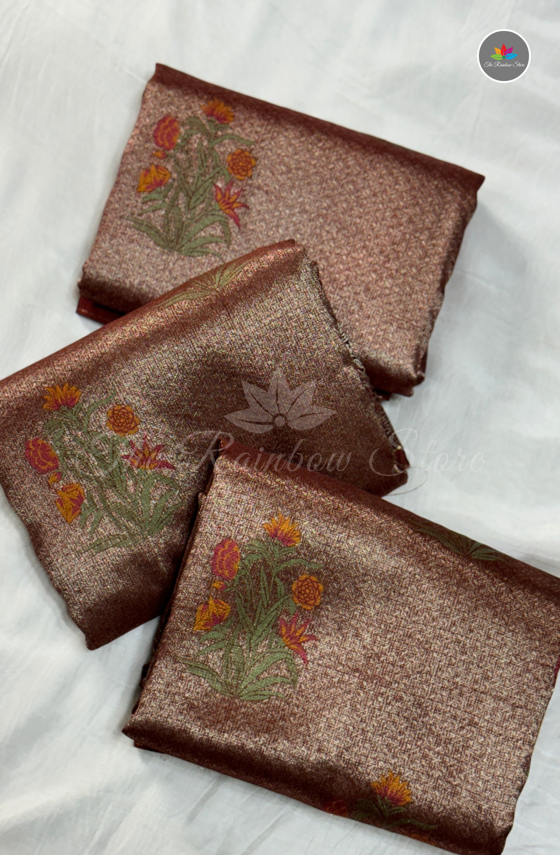 Banarasi Tissue Brocade Saree - Copper Brown