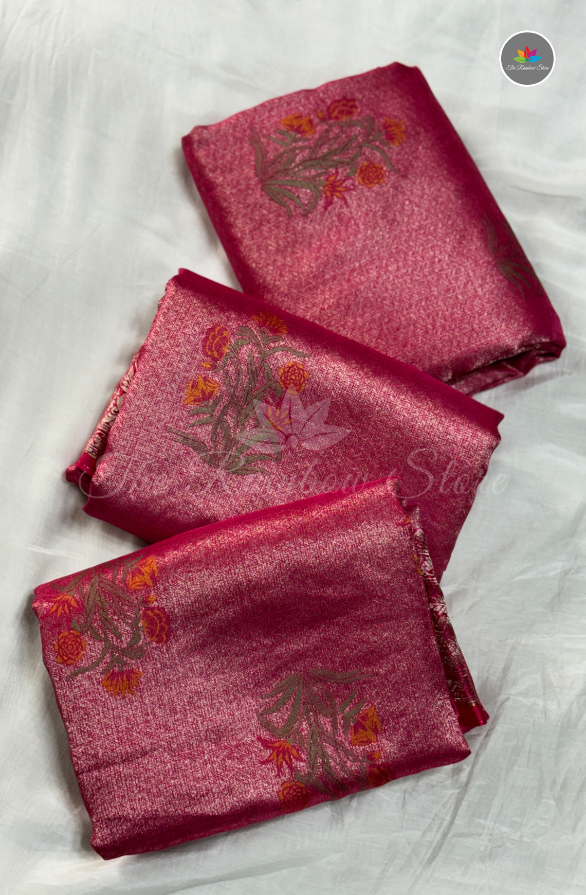 Banarasi Tissue Brocade Saree - Rose Pink