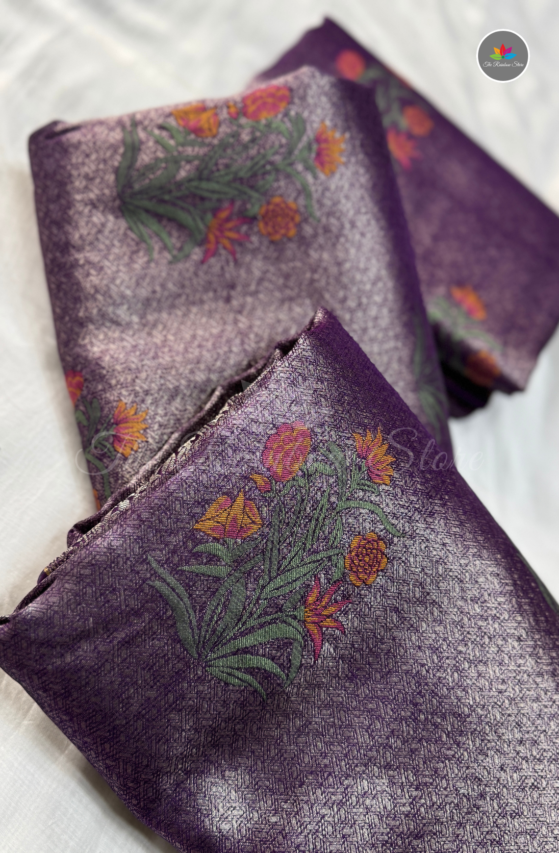 Banarasi Tissue Brocade Saree - Royal Purple