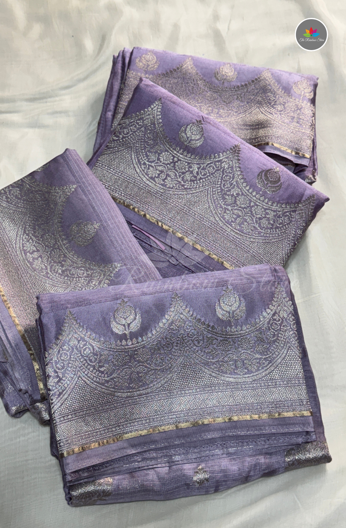 Manipur Kota Silk Saree - Graceful Lavender