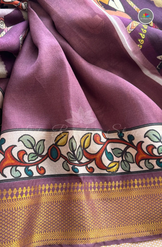 Vintage Handloom Pattu Silk - Jamun Fruit