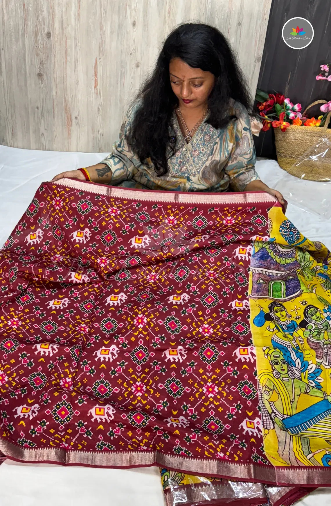Mangalagiri Pattu Saree – Mustard Yellow