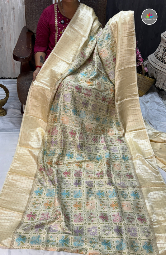 Pure Patola Saree - Ivory