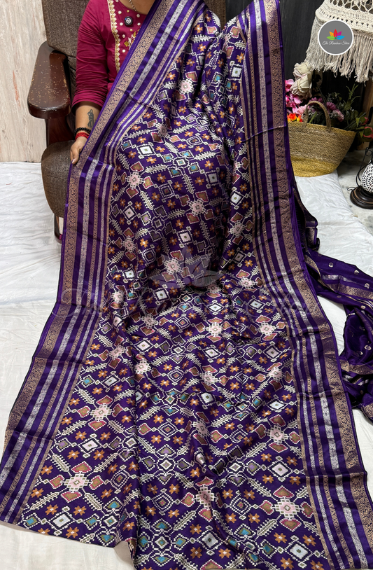 Pure Patola Saree - Violet