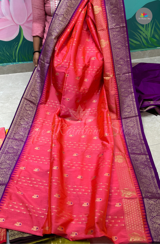 Semi Narayana Pattu - Rani Pink