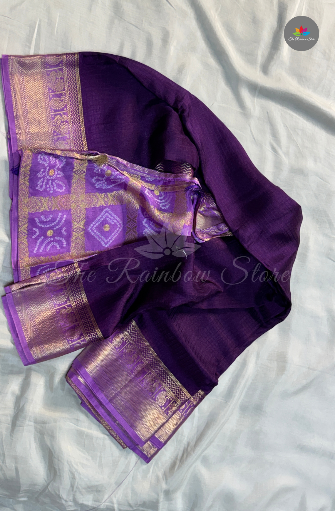 Crepe Silk Saree - Royal Purple