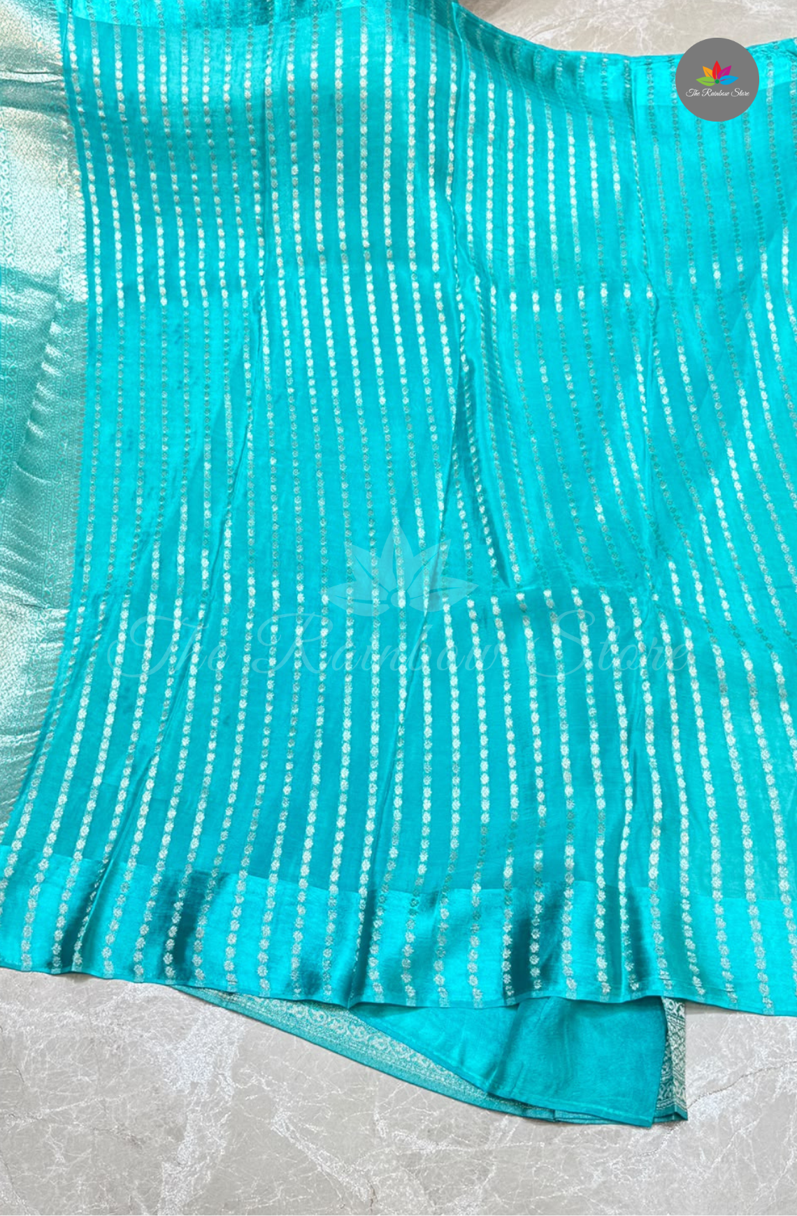 Banarasi Brocade Saree - Turquoise Blue