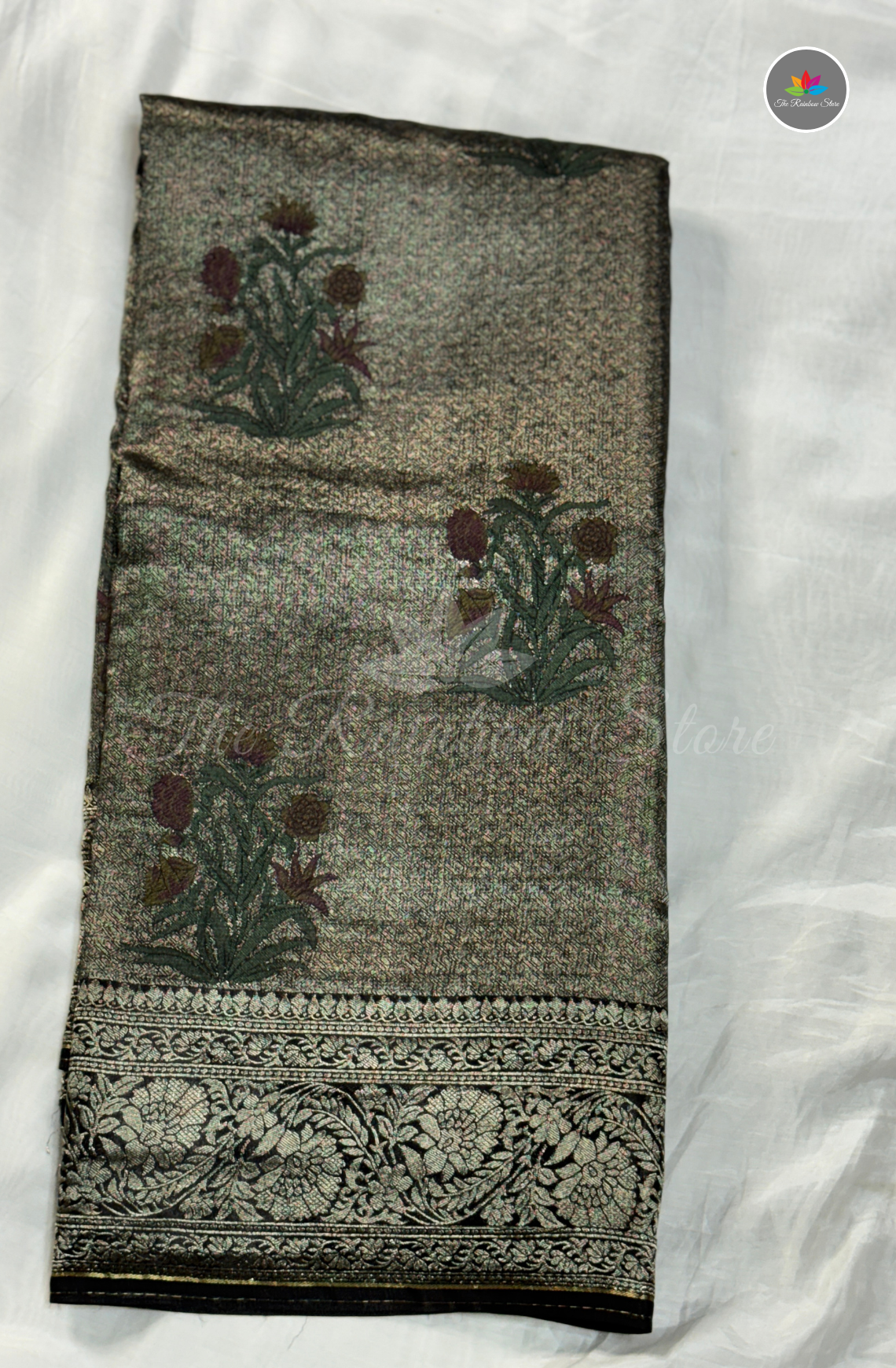 Banarasi Tissue Brocade Saree - Black
