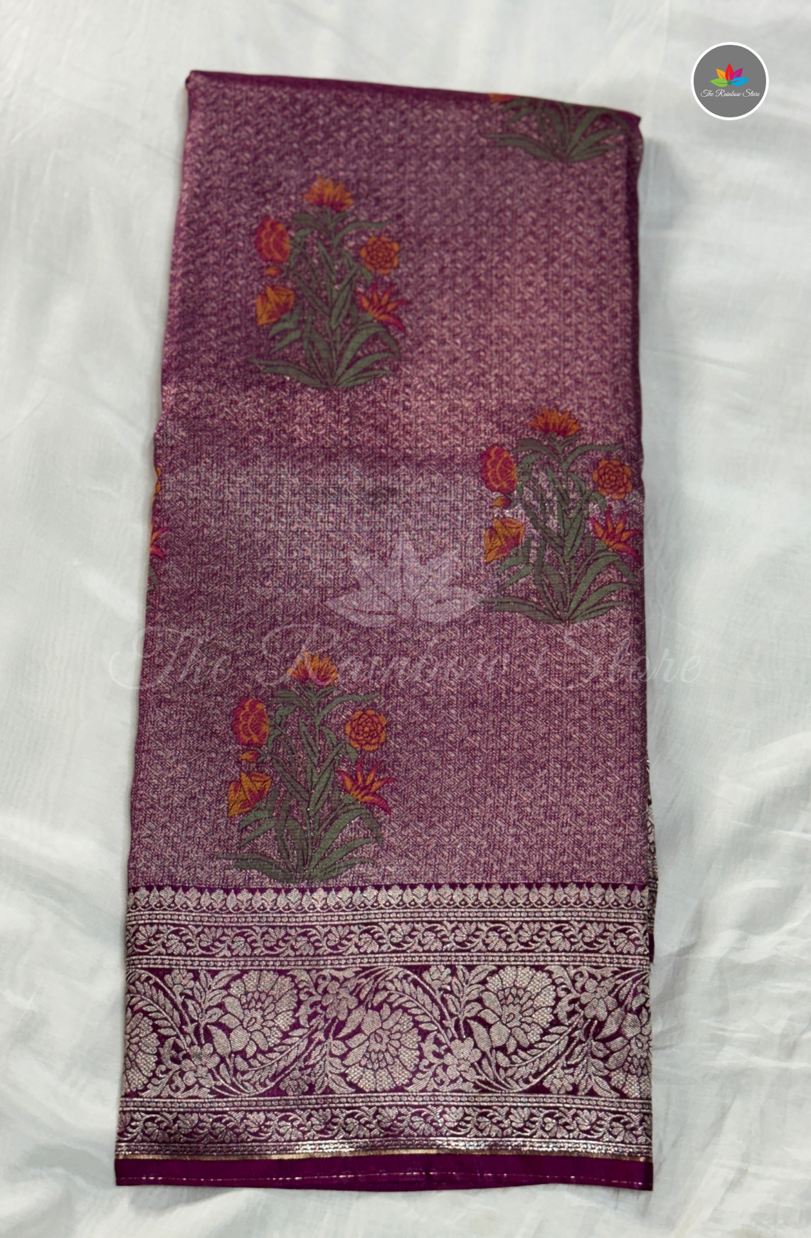 Banarasi Tissue Brocade Saree - Purple