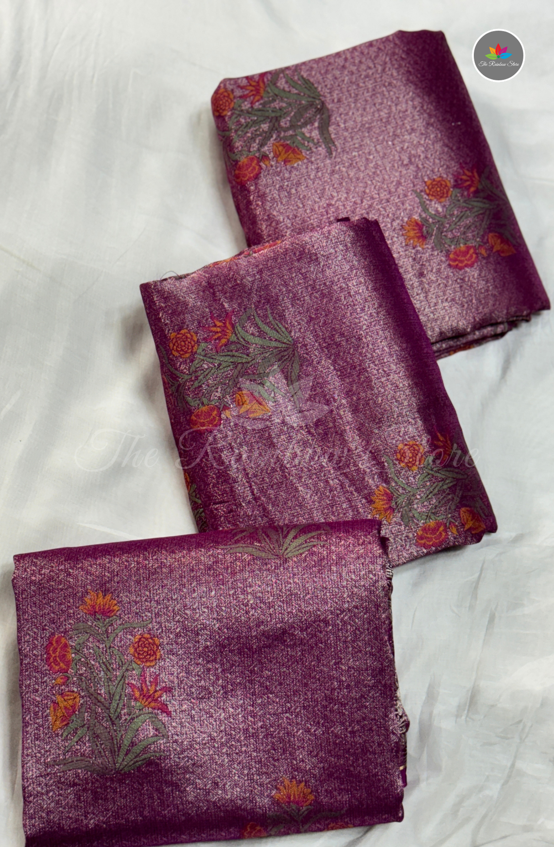 Banarasi Tissue Brocade Saree - Purple