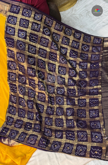 Crepe Silk  Saree - Bright Mustard Yellow