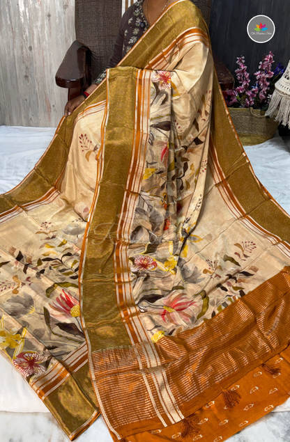Mysore Crepe Silk - Cream Beige