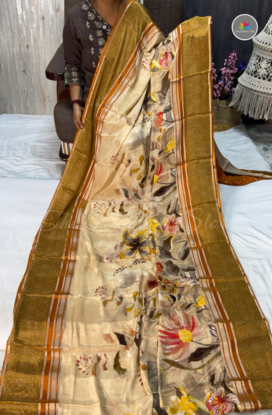 Mysore Crepe Silk - Cream Beige