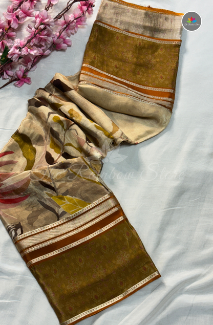 Mysore Crepe Silk - Cream Beige