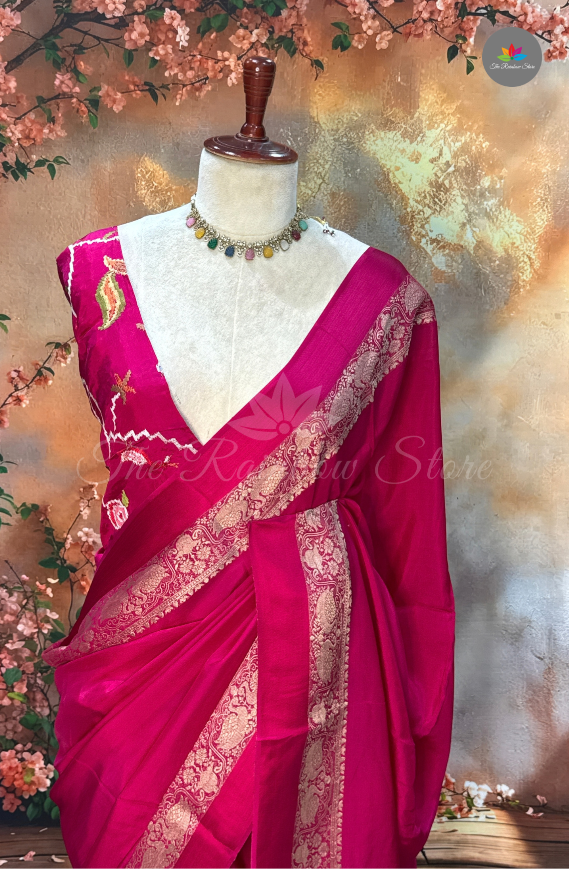 Mysore Silk Saree - Deep Magenta Pink