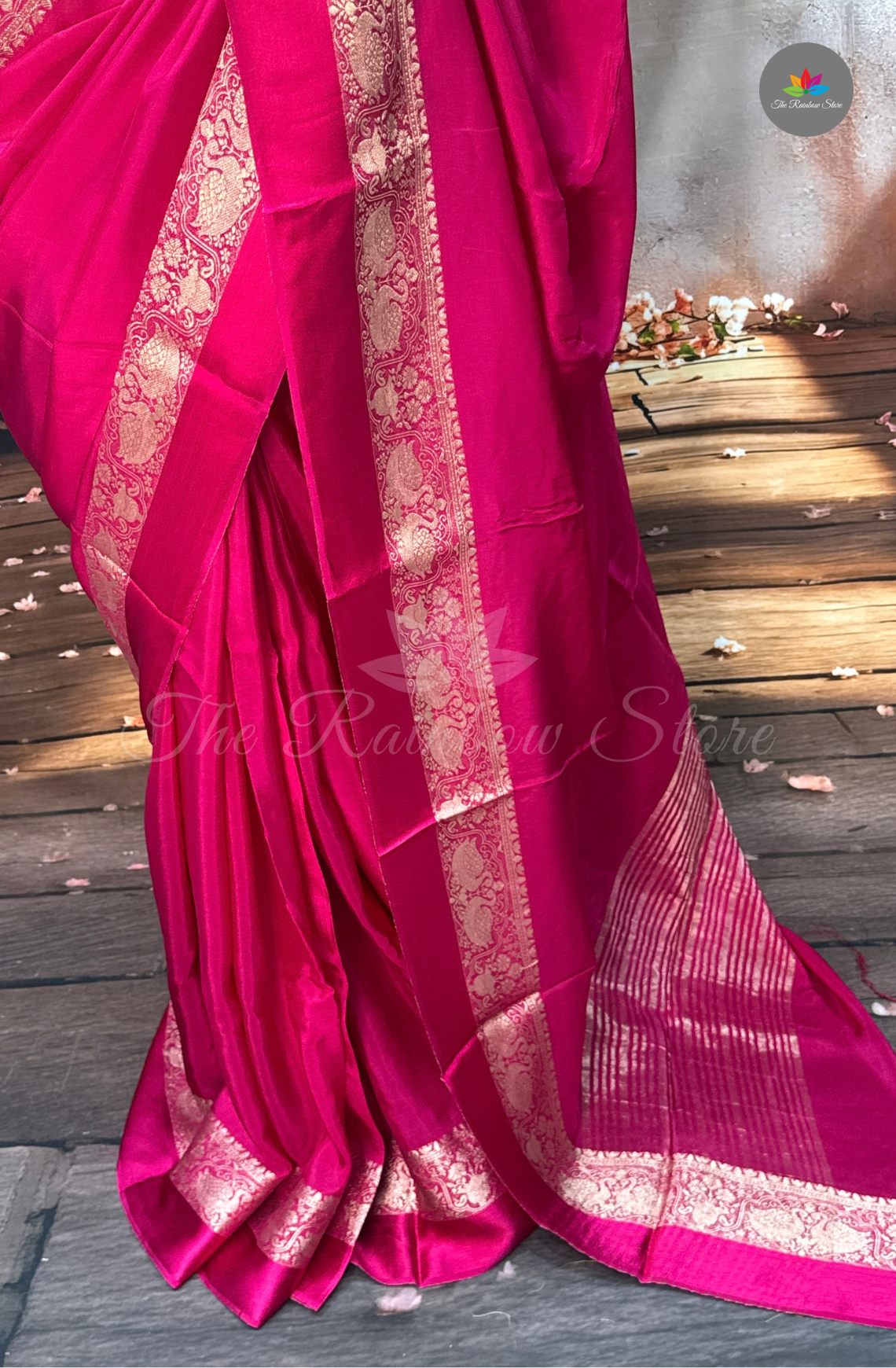 Mysore Silk Saree - Deep Magenta Pink