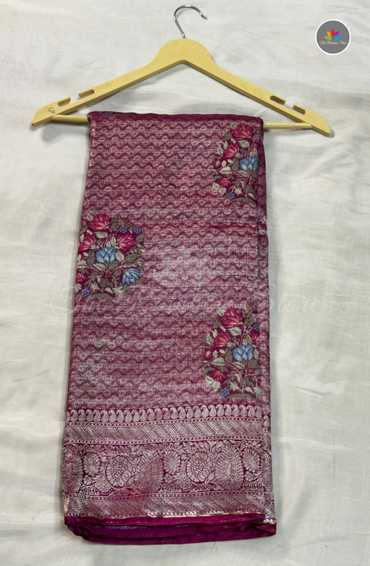 Brocade Pattu Saree - Magenta Pink