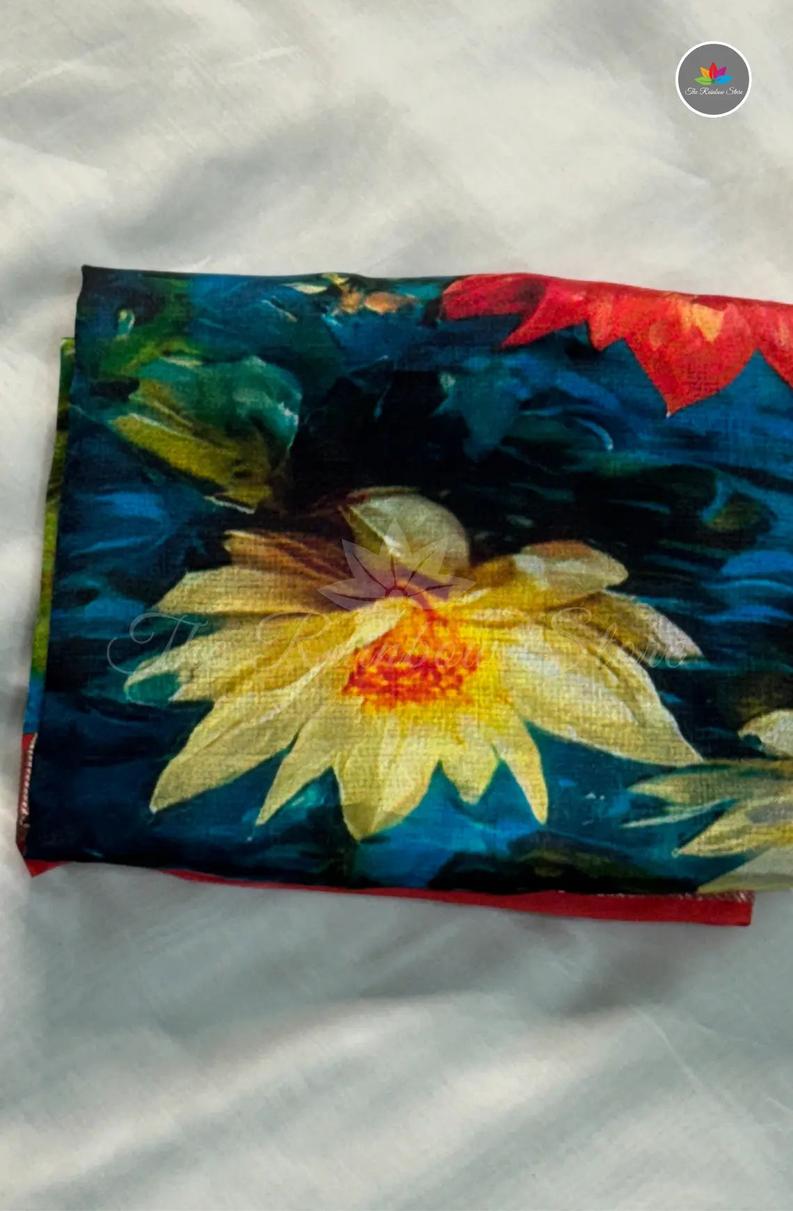 Premium Mangalagiri Pattu with Small Border - Blue