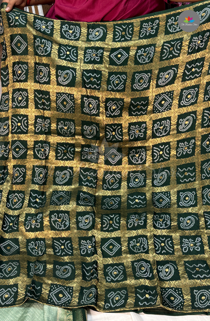 Crepe Silk  Saree - Mint Green