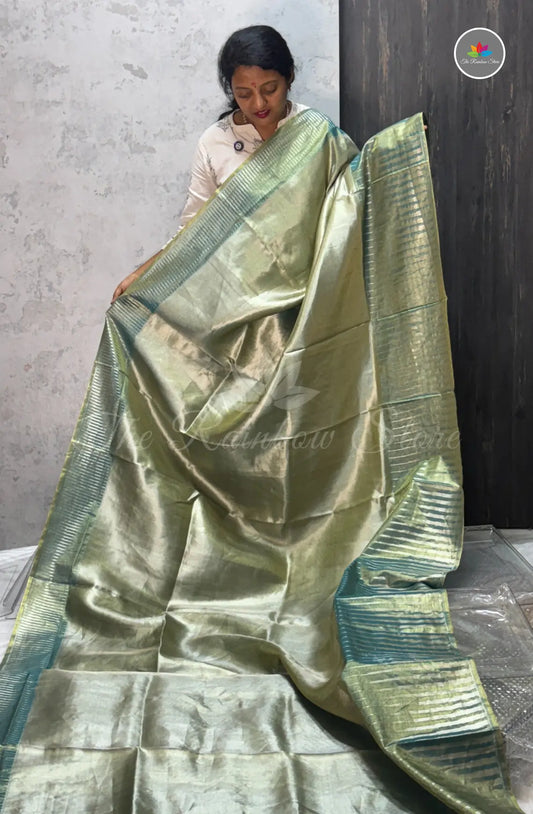 Premium Kanchi Tissue Pattu Saree - Blue
