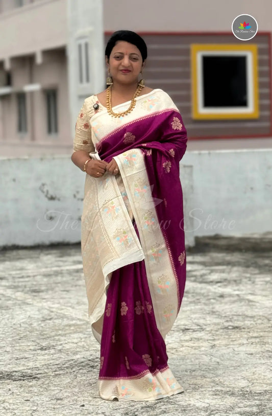 Premium Mango Pattu Saree - Maroon