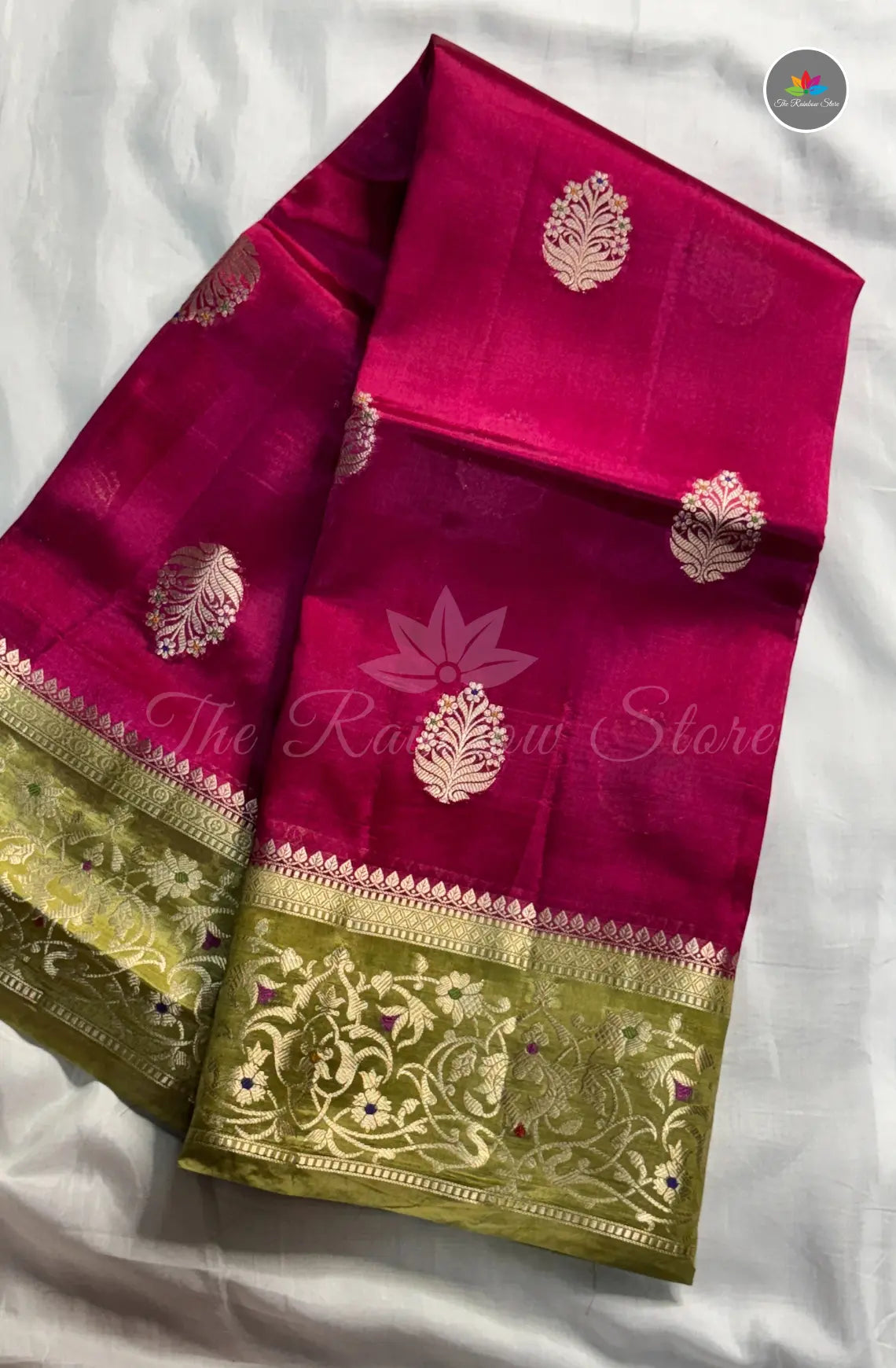 Premium Handloom Paper Silk - Dark Pink