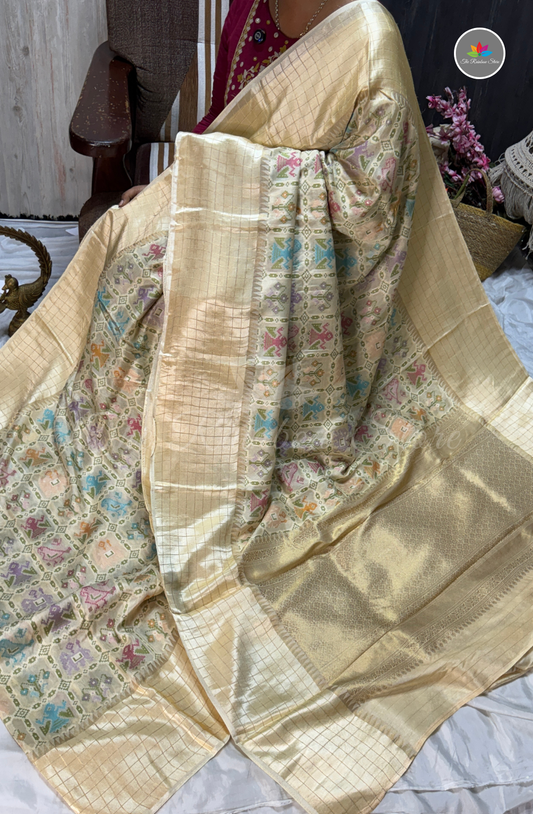 Pure Patola Saree - Ivory