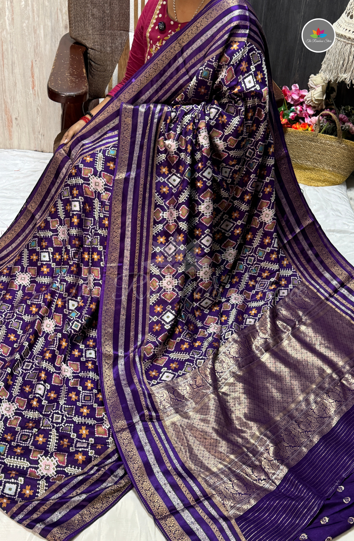 Pure Patola Saree - Violet