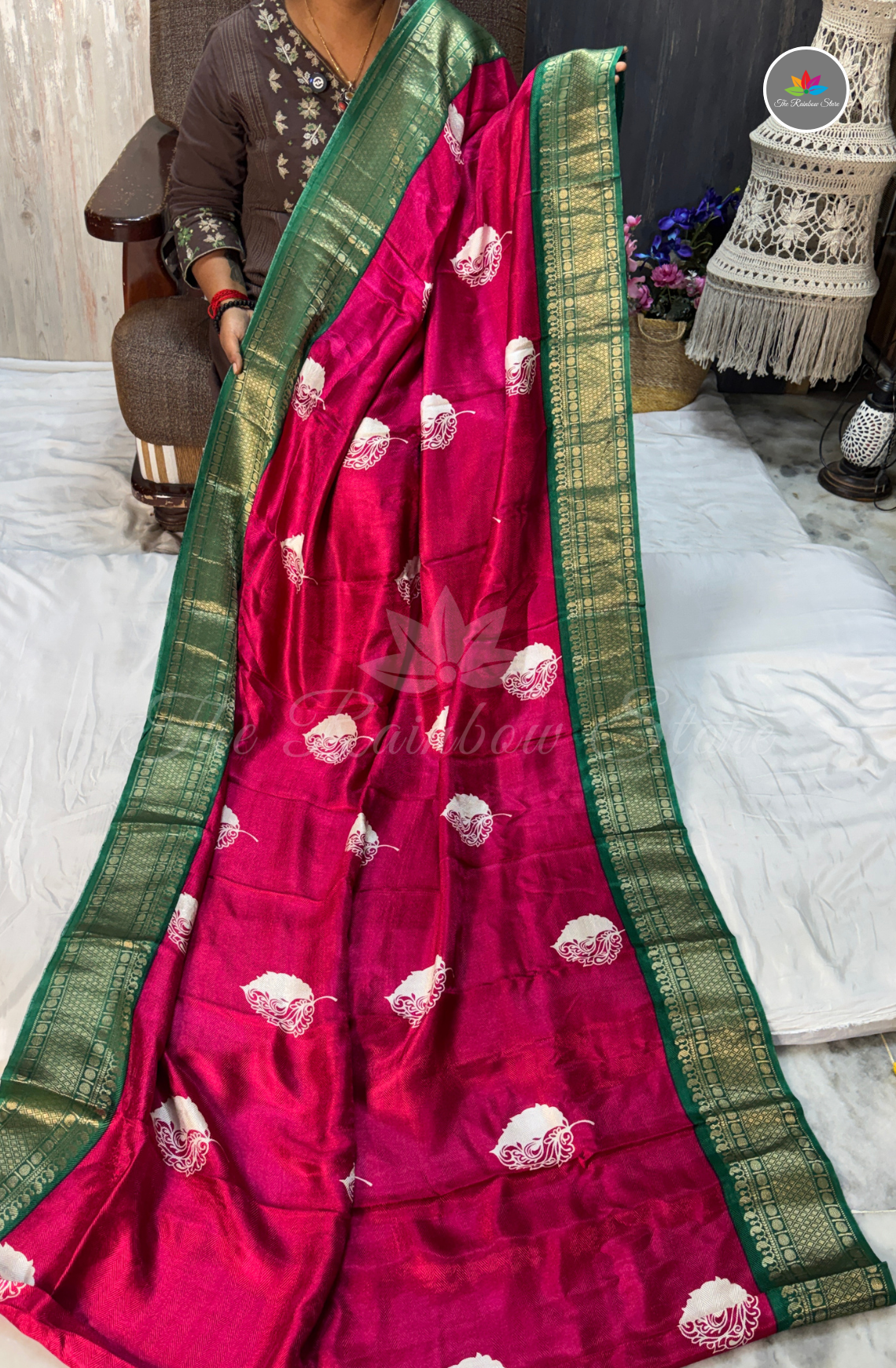 Mysore Crepe Silk - Rani Pink