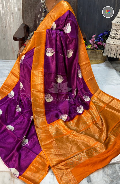 Mysore Crepe Silk - Royal Purple