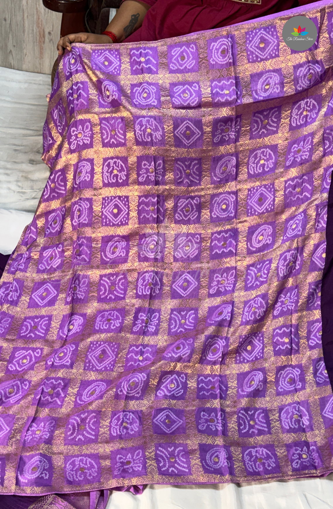 Crepe Silk  Saree - Royal Purple
