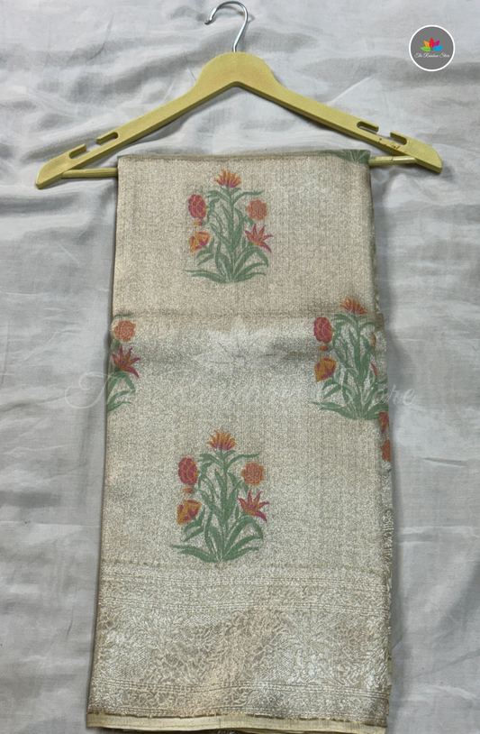 Brocade Pattu Saree - Soft Ivory