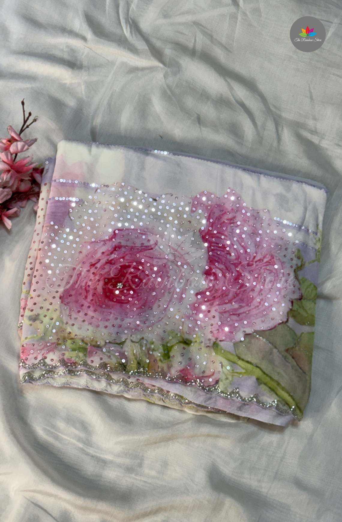 Chiffon Saree- Soft Lavender