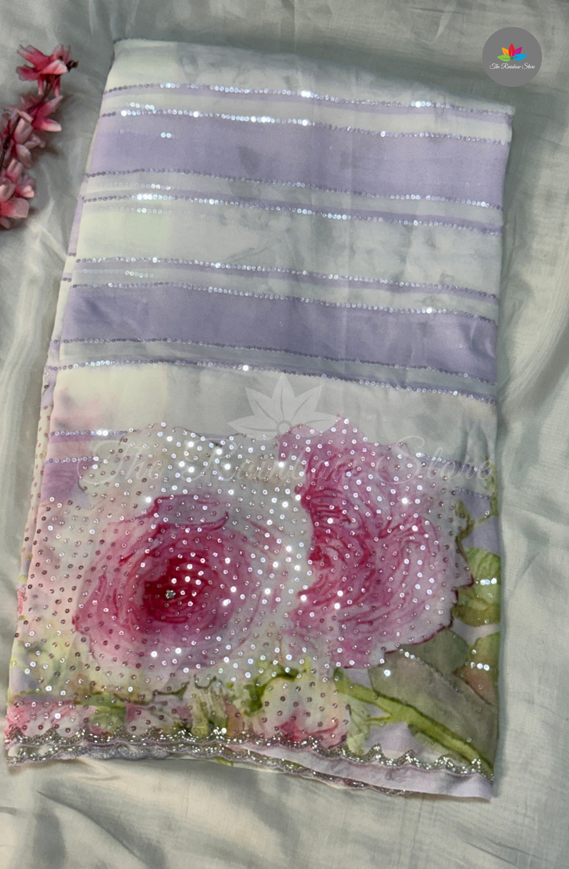 Chiffon Saree- Soft Lavender