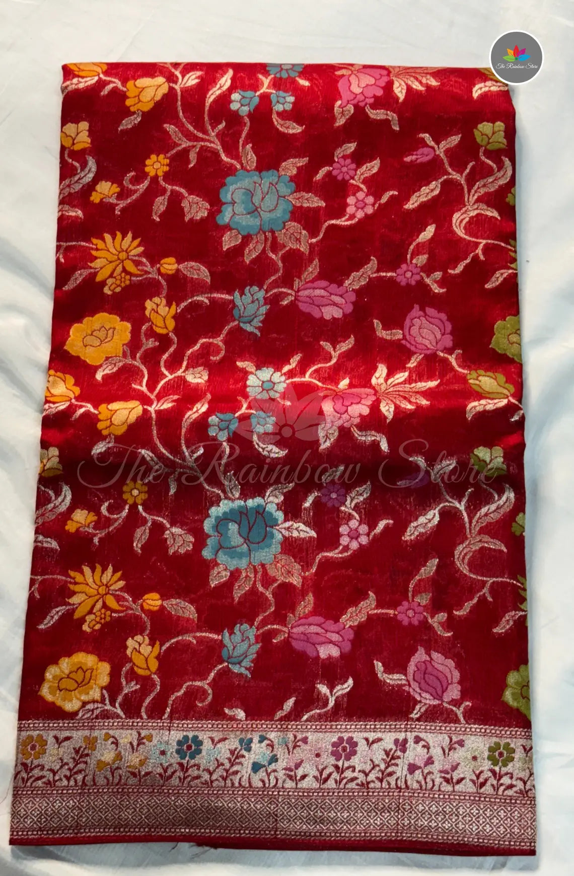 Elegant Georgette Tussar Saree - Red