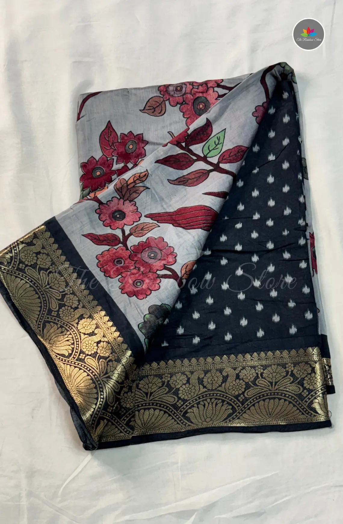 Premium Venkatagiri Silk Saree - Grey