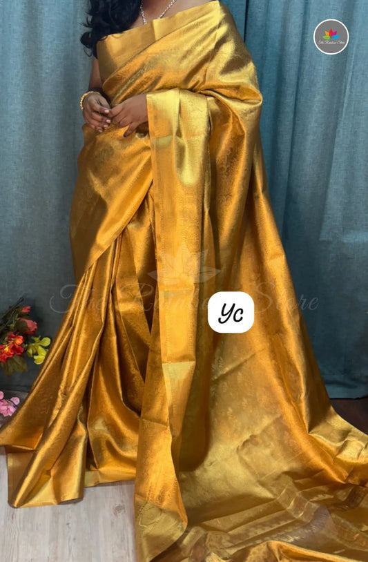 Zari Woven Kanjivaram Pattu Saree  - Gold